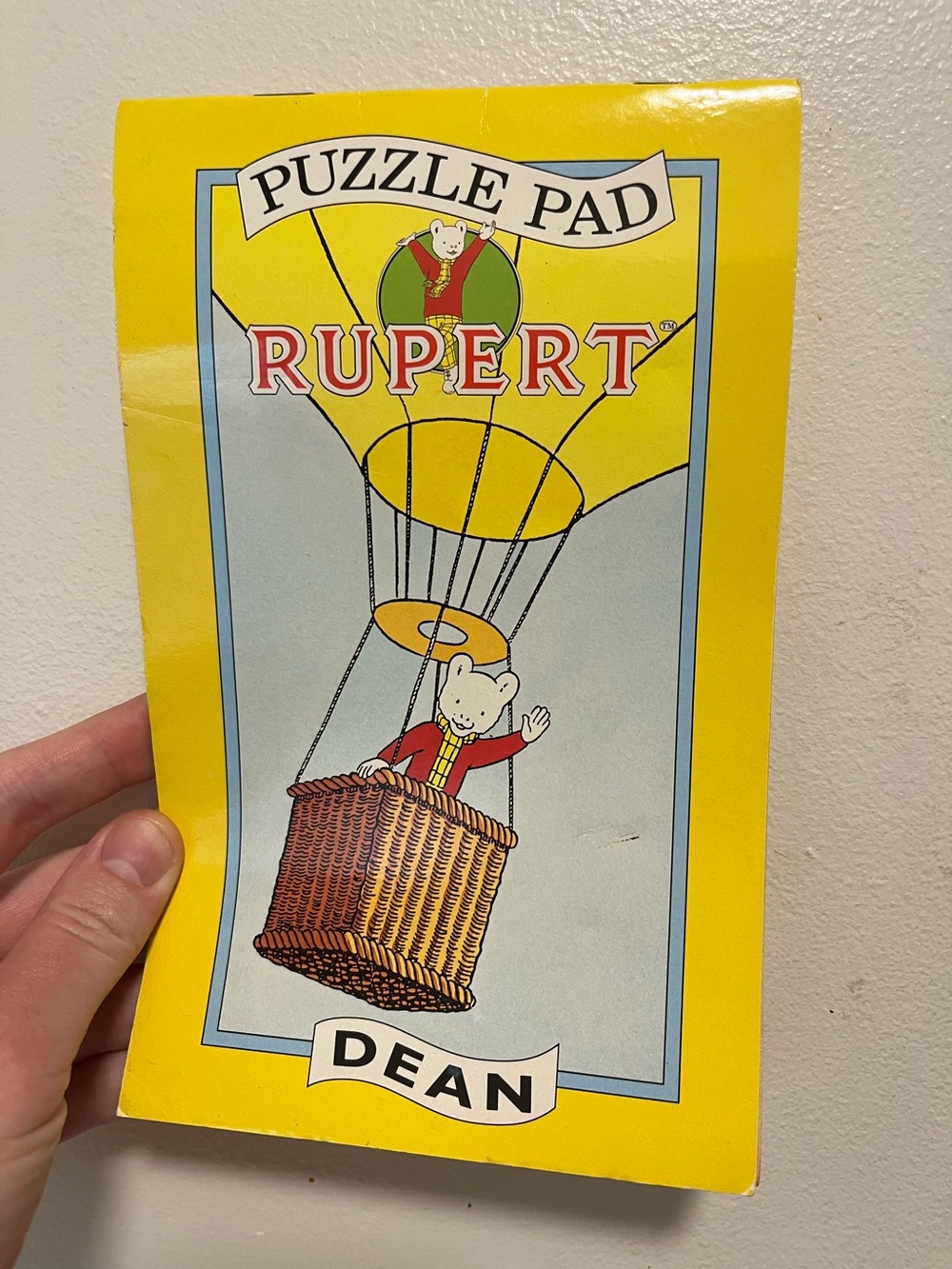 1993 Rupert Bear Vintage Activity Colouring Pad (Brand New)